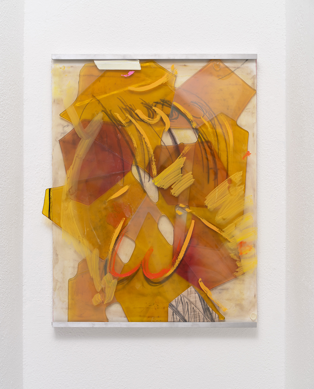 

VW II Piece,2023;
charcoal and chalk on drawing, fused melted mirror, plastic with paint;
25x19x2inches.
With help from  Paradise Framing, LA, and 2nd Best Studios, LA.
  Photography by Brica Wilcox.


 