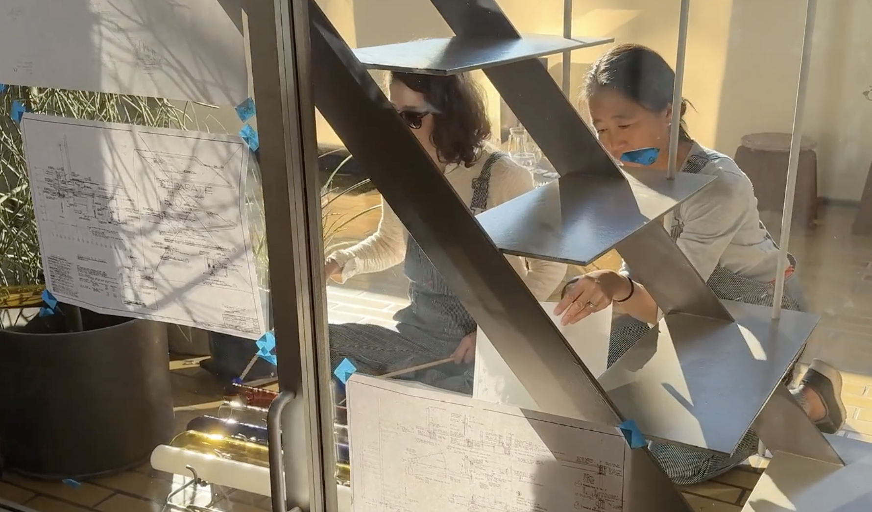 *Stairway Score* with Nancy Sandercock and Rennie Tang, MATERIAL5 launch, VDL House, Los Angeles, 2024