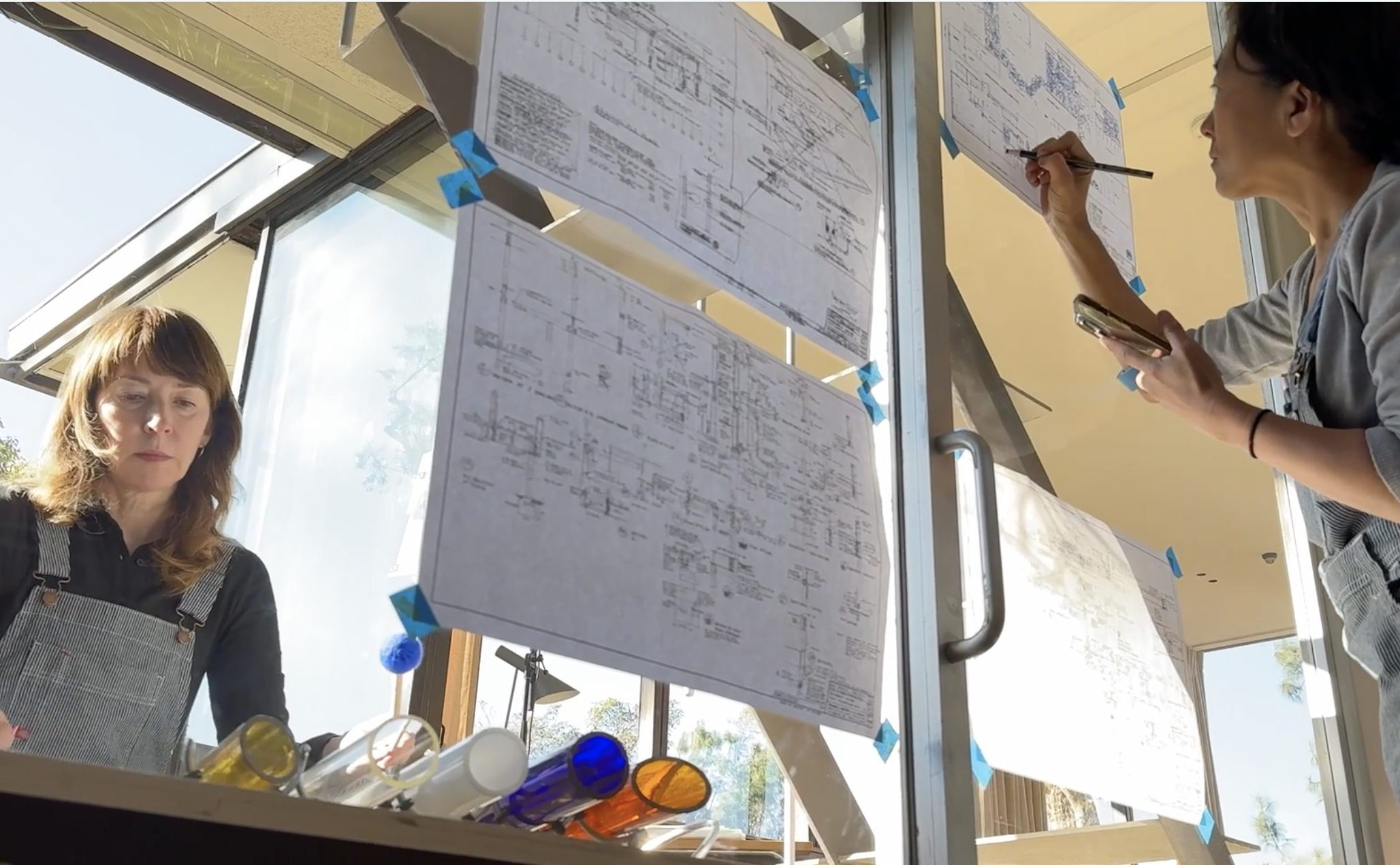 *Stairway Score* with Nancy Sandercock and Rennie Tang, MATERIAL5 launch, VDL House, Los Angeles, 2024