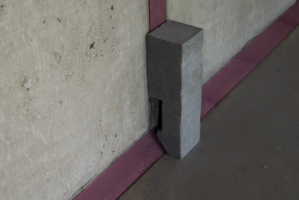 Pink Baseboards for Pauline, Schindler Lab, 2011, glass concrete and plastic, dimensions vary