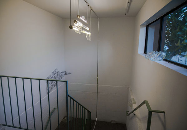 Terragni Pieces installation, 2015, at The Finley Gallery, LA. Thanks to help from Nicole Stahl and Neptune Glassworks