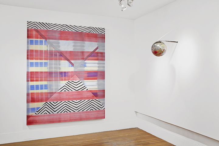 Citi Group Sphere installed at Weekend Gallery with Candace Nycz work
<http://www.candacenycz.com>
