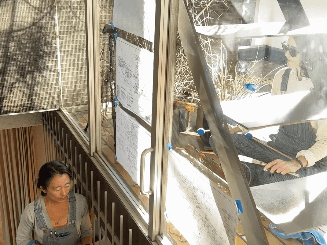 *S﻿tairway Score* with Nancy Sandercock and Rennie Tang, MATERIAL5 launch, VDL House, Los Angeles, 2024